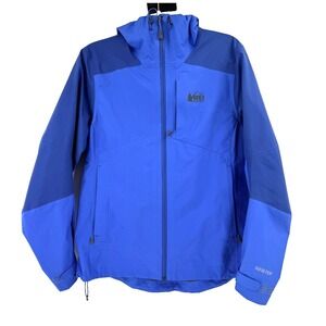 REI Co-op Drypoint GTX Gore-Tex Rain Jacket Women's Med Blue Waterproof Outdoors